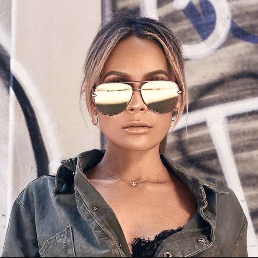 Quay Australia High Key Army Green Sunglasses